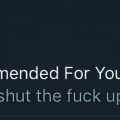 Recommended For You Please shut the fuck up