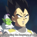 He is speaking the language of the gods