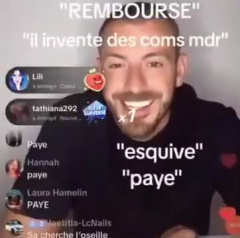 rembourse paye esquive live tiktok menteur invente