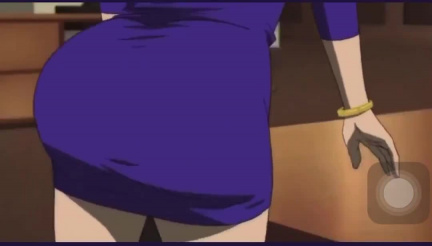 tape sur le curl anime rebondi