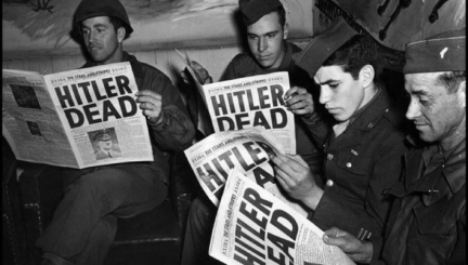 annonce journaux hilter dead mort