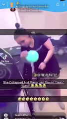 she collapsed and man just saying yeah gang