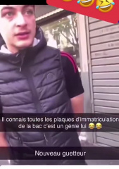 il connais toutes les plaques d&#039;immatriculation de la bac c&#039;est un génie lui nouveau guetteur