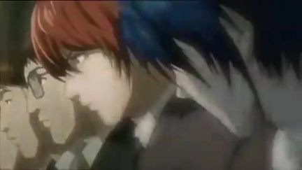 affrontement regard kira vs L death note
