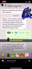 discussion whatsapp batman imitation embrouille insulte menace