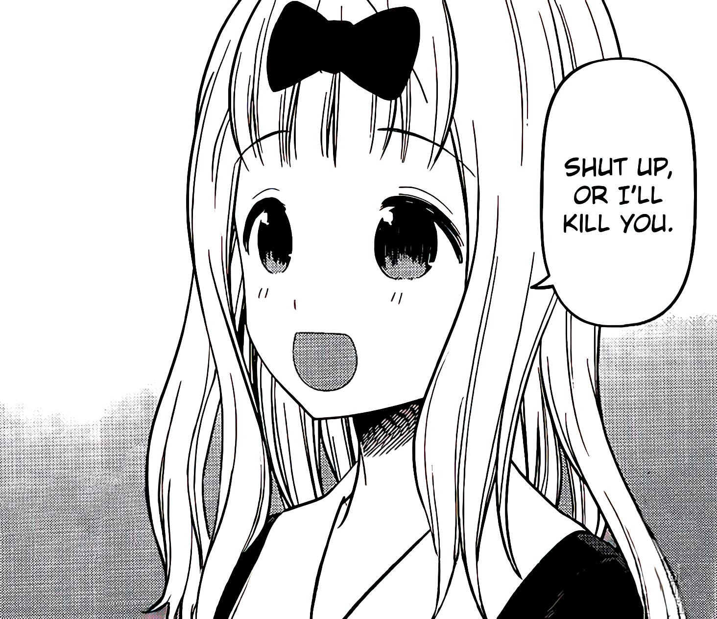 Chika shut up or I'll kill you