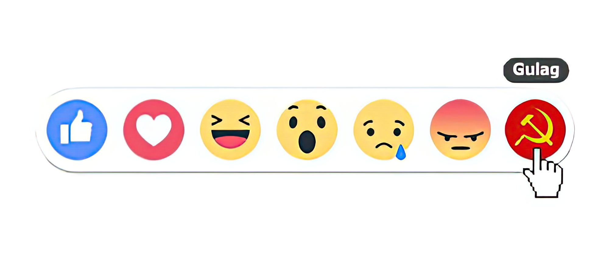 Facebook réaction gulag