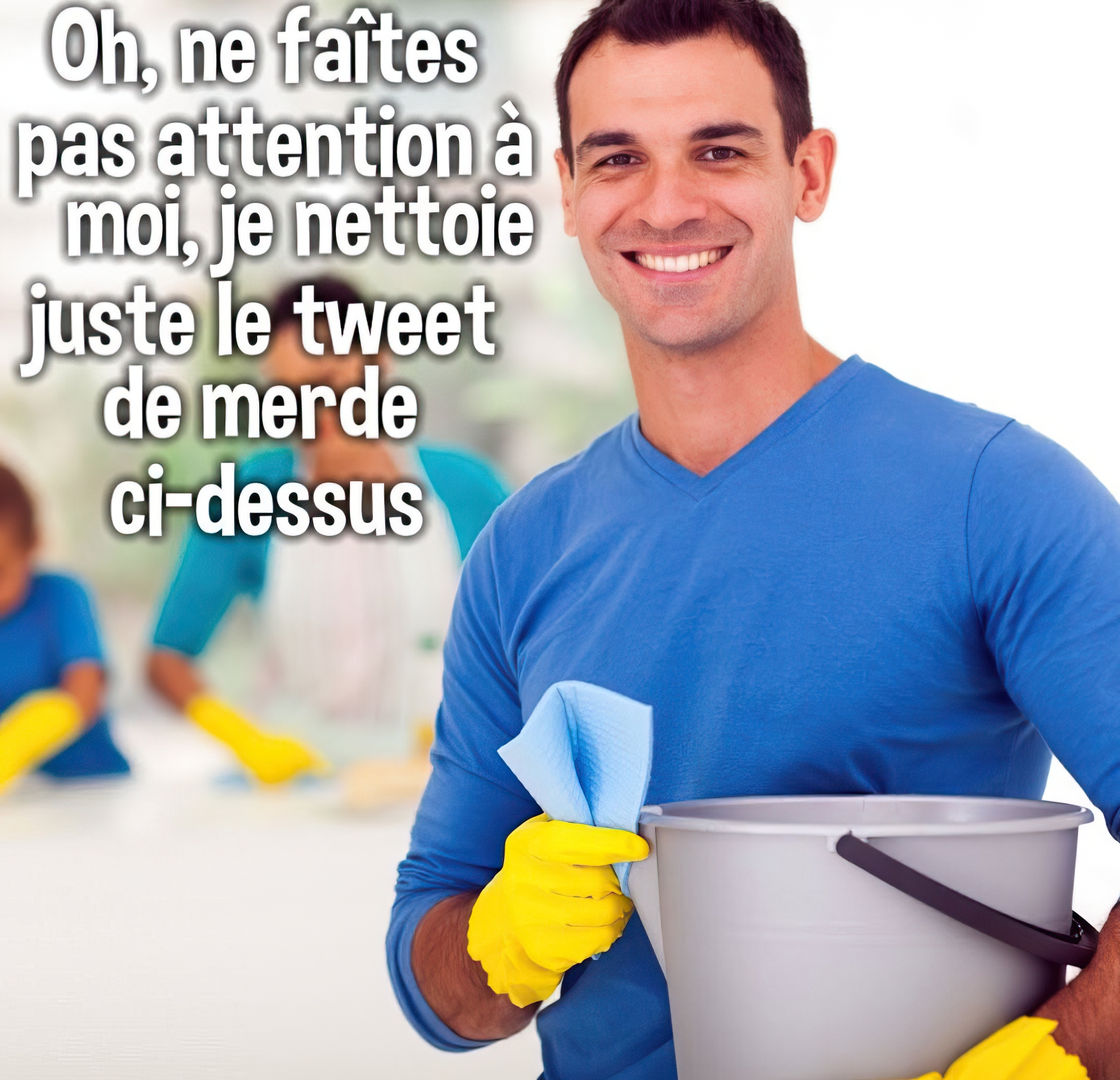 Je nettoie juste le tweet de merde