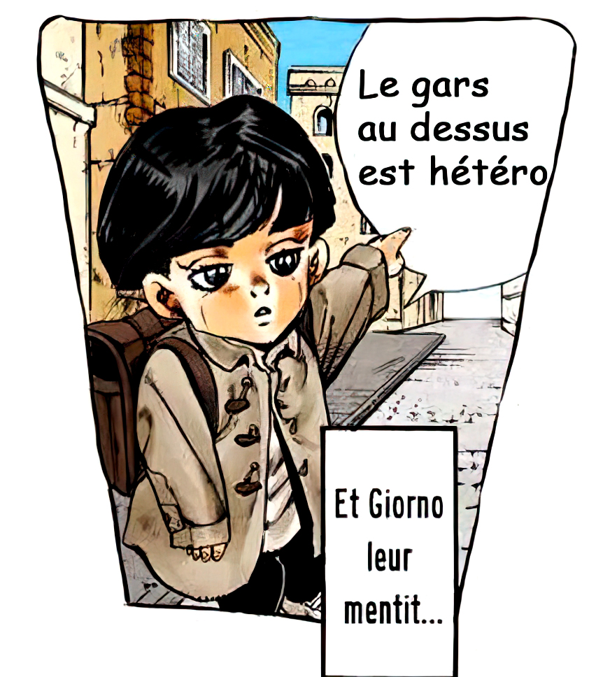 Le gars au dessus est hétéro