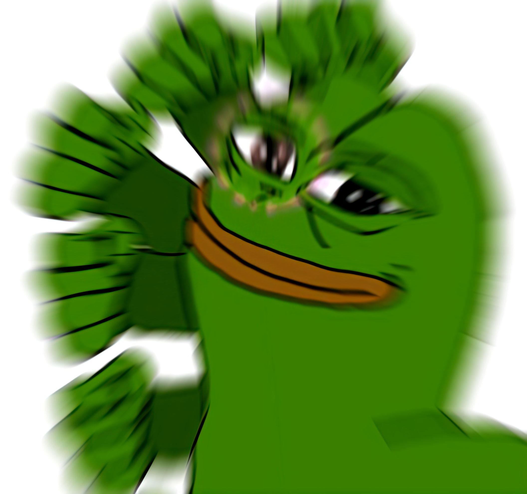 Pepe frappe plein de fois
