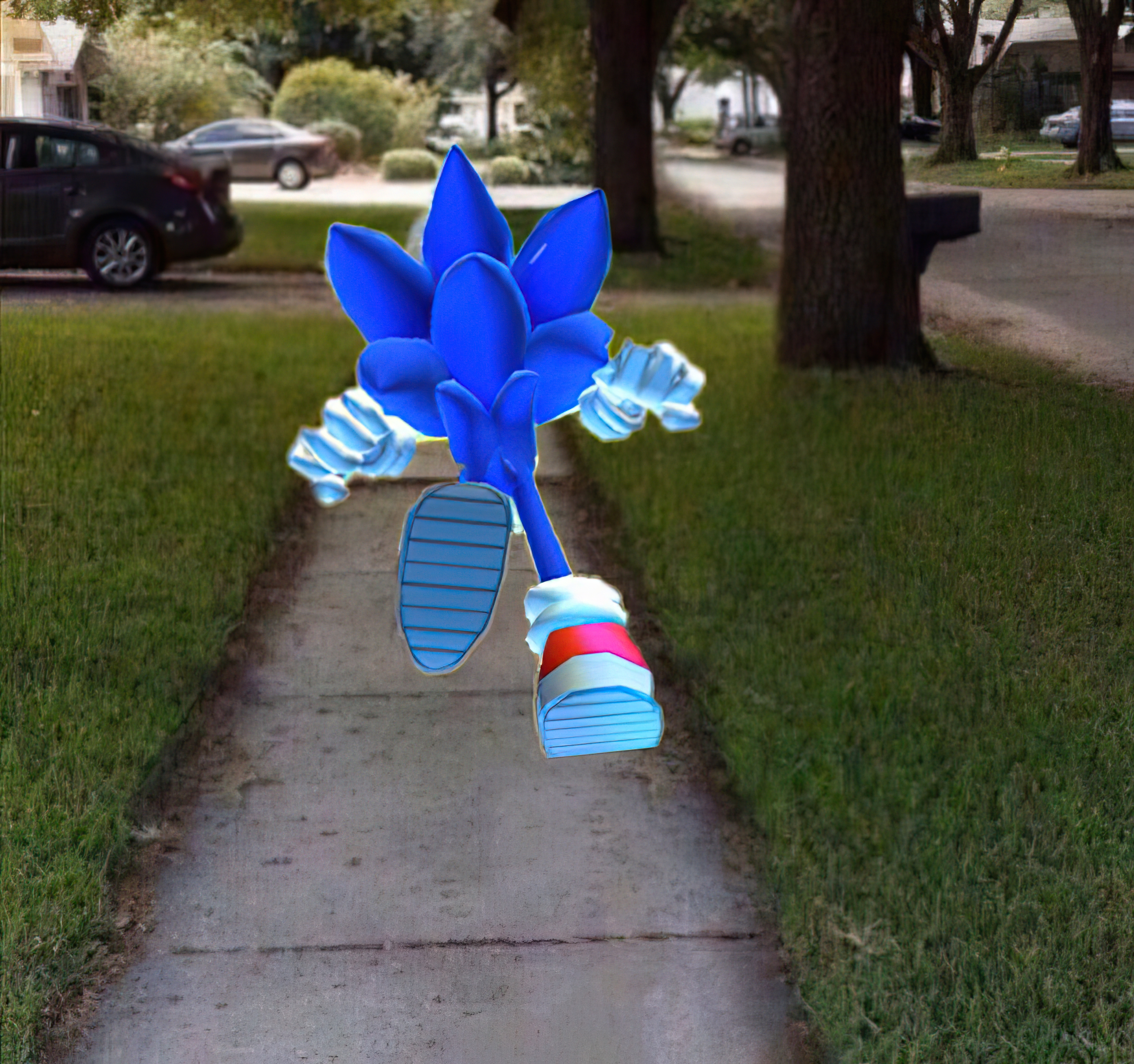 Sonic leaving