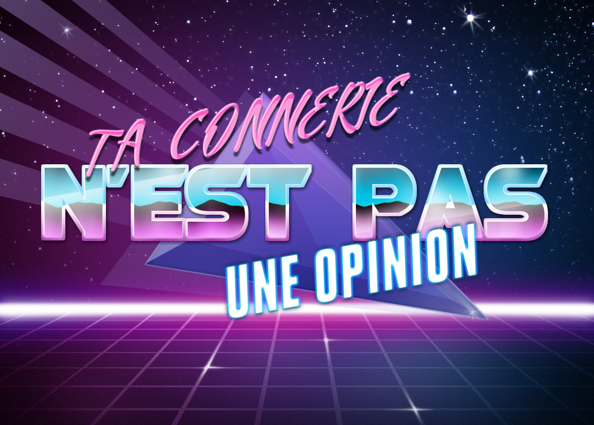 Ta connerie n'est pas une opinion