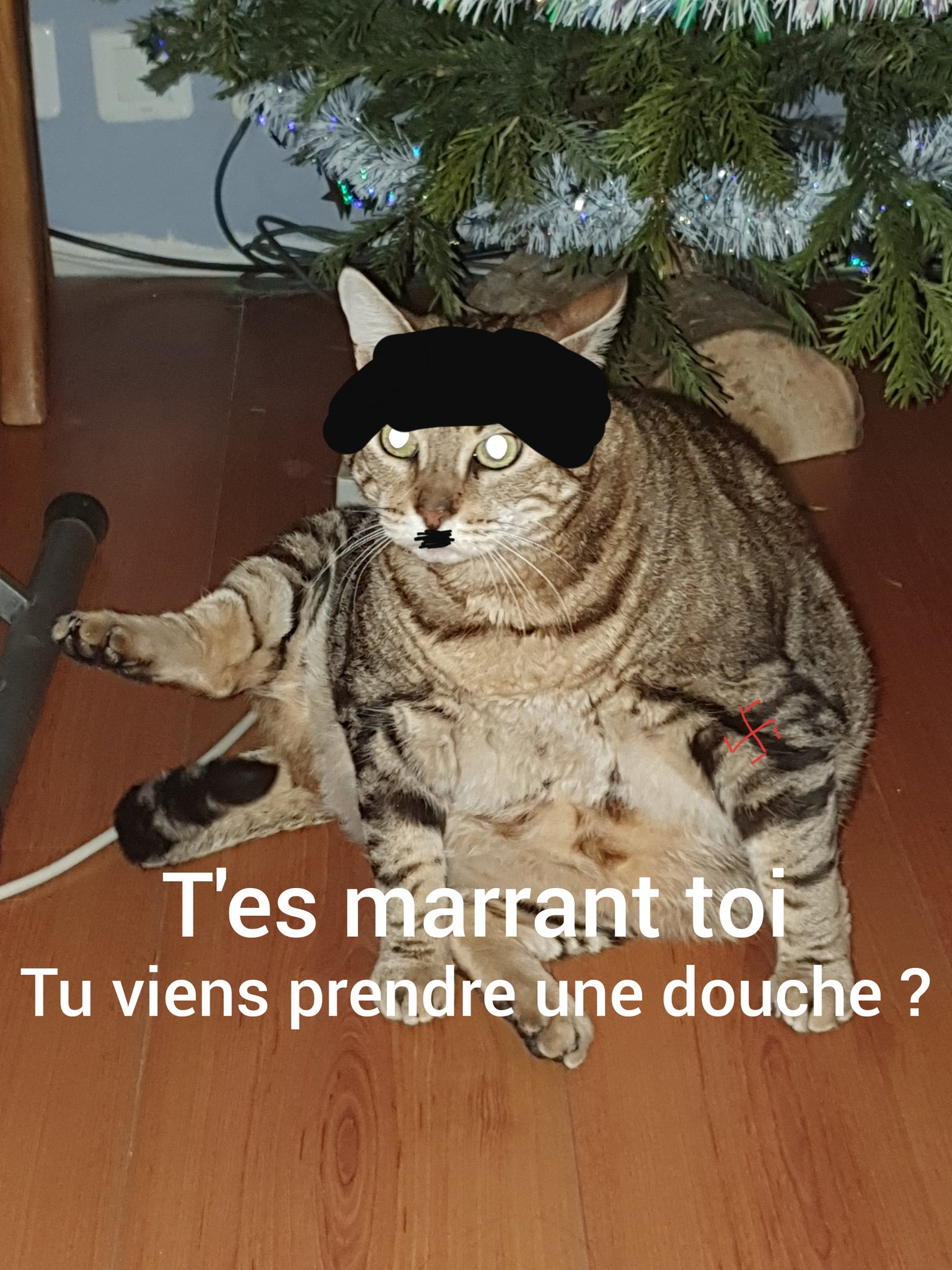 T'es marrant toi tu viens prendre une douche