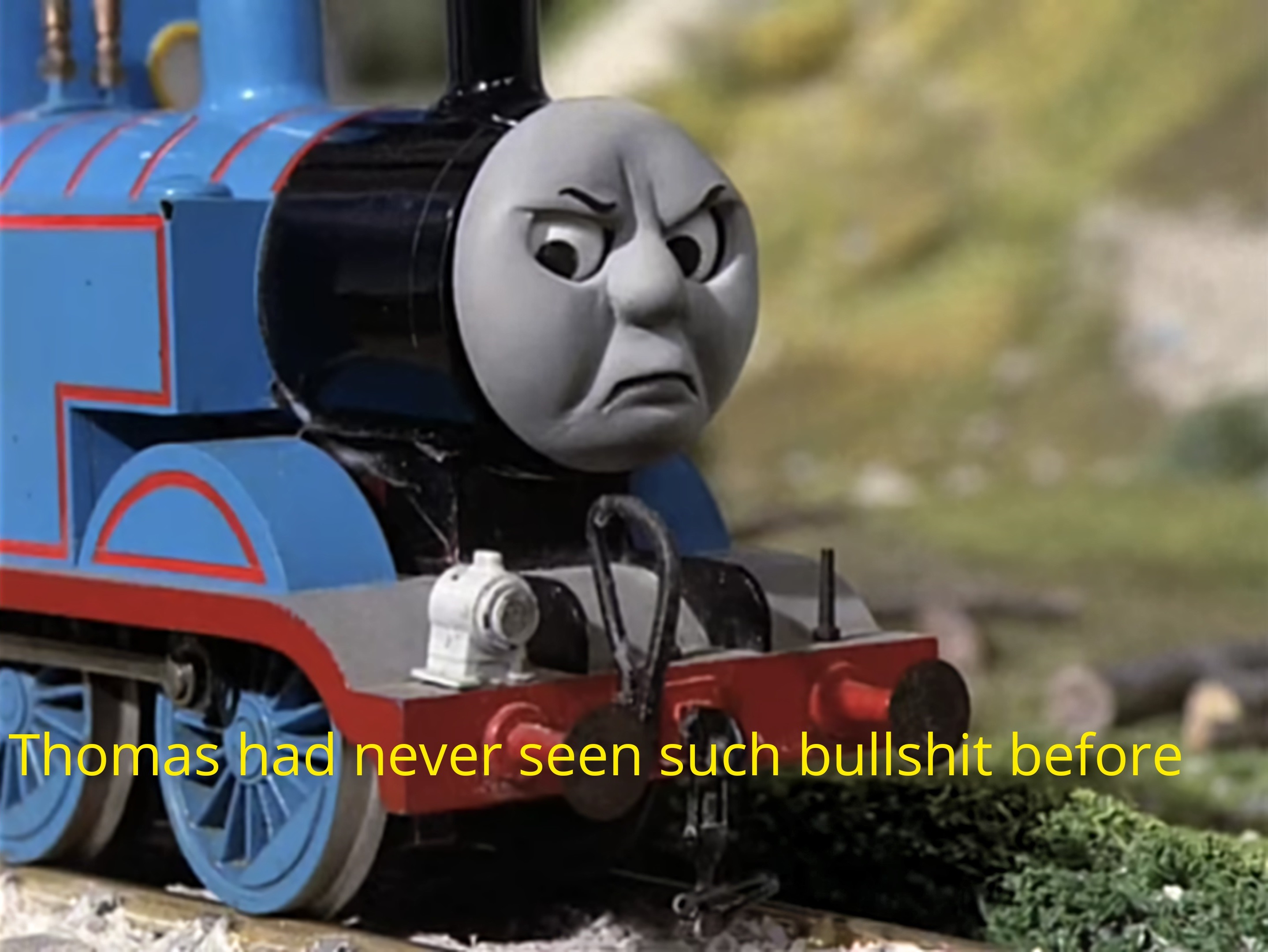 Thomas had never seen such bullshi before