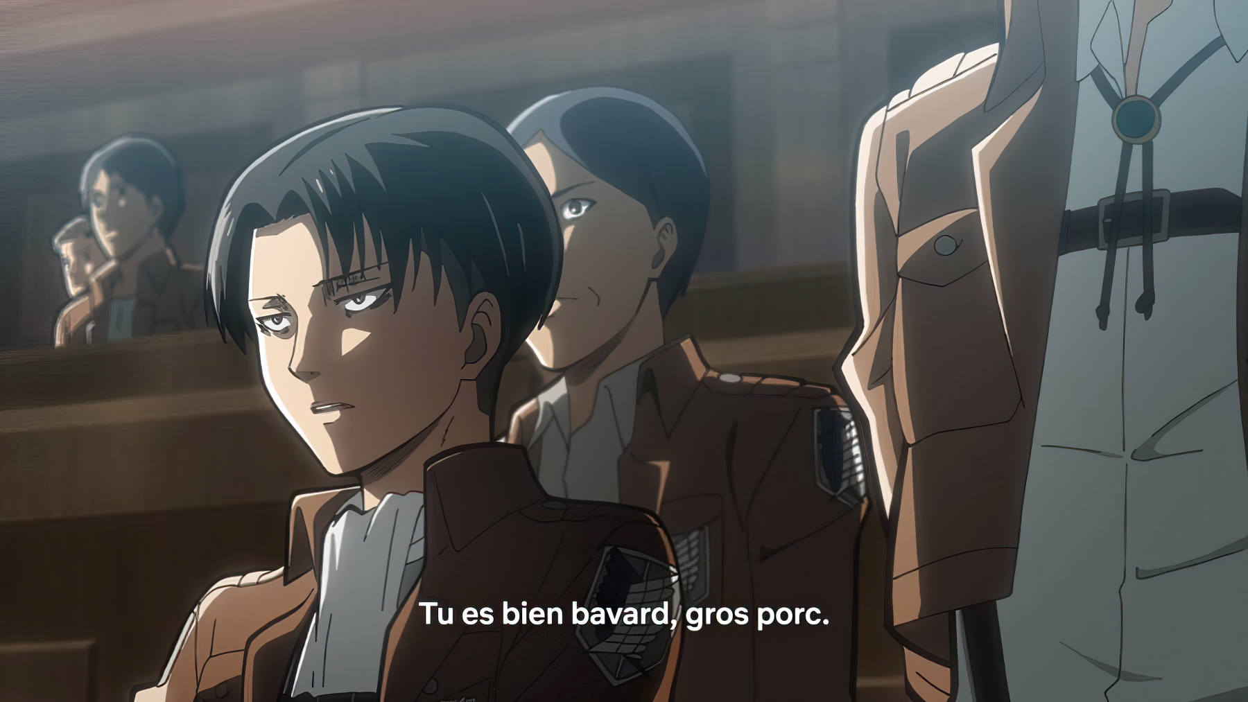 Tu es bien bavard, gros porc
