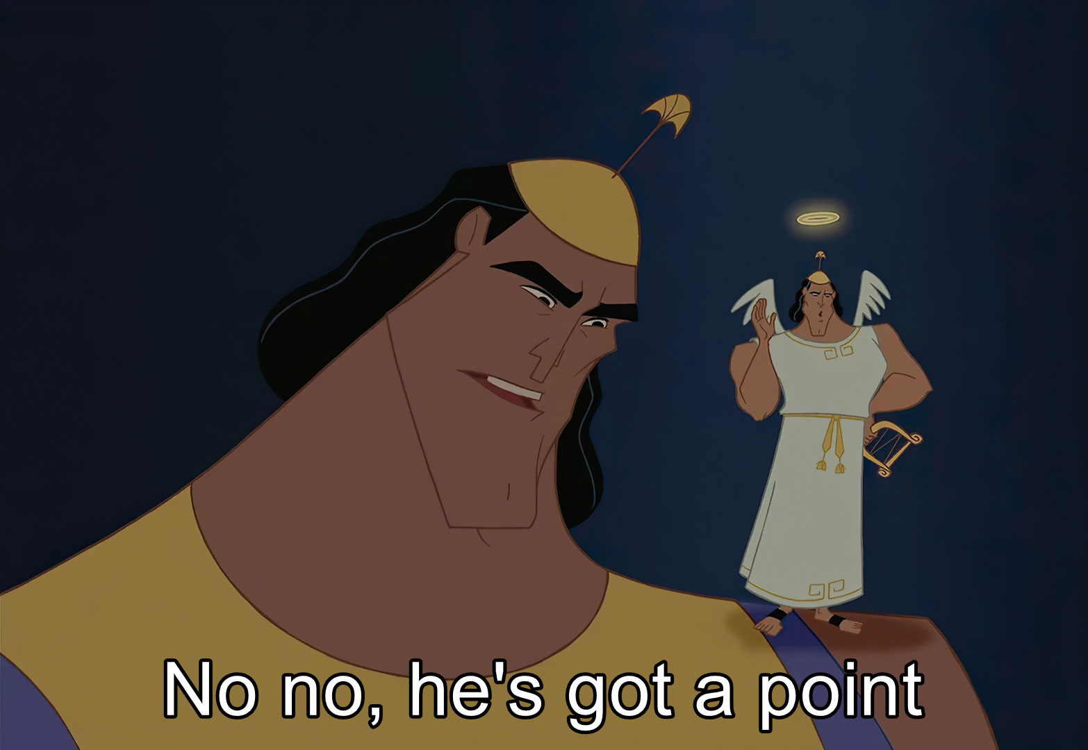 No no, he's got a point