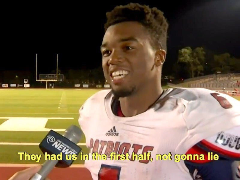 They had us in the first half