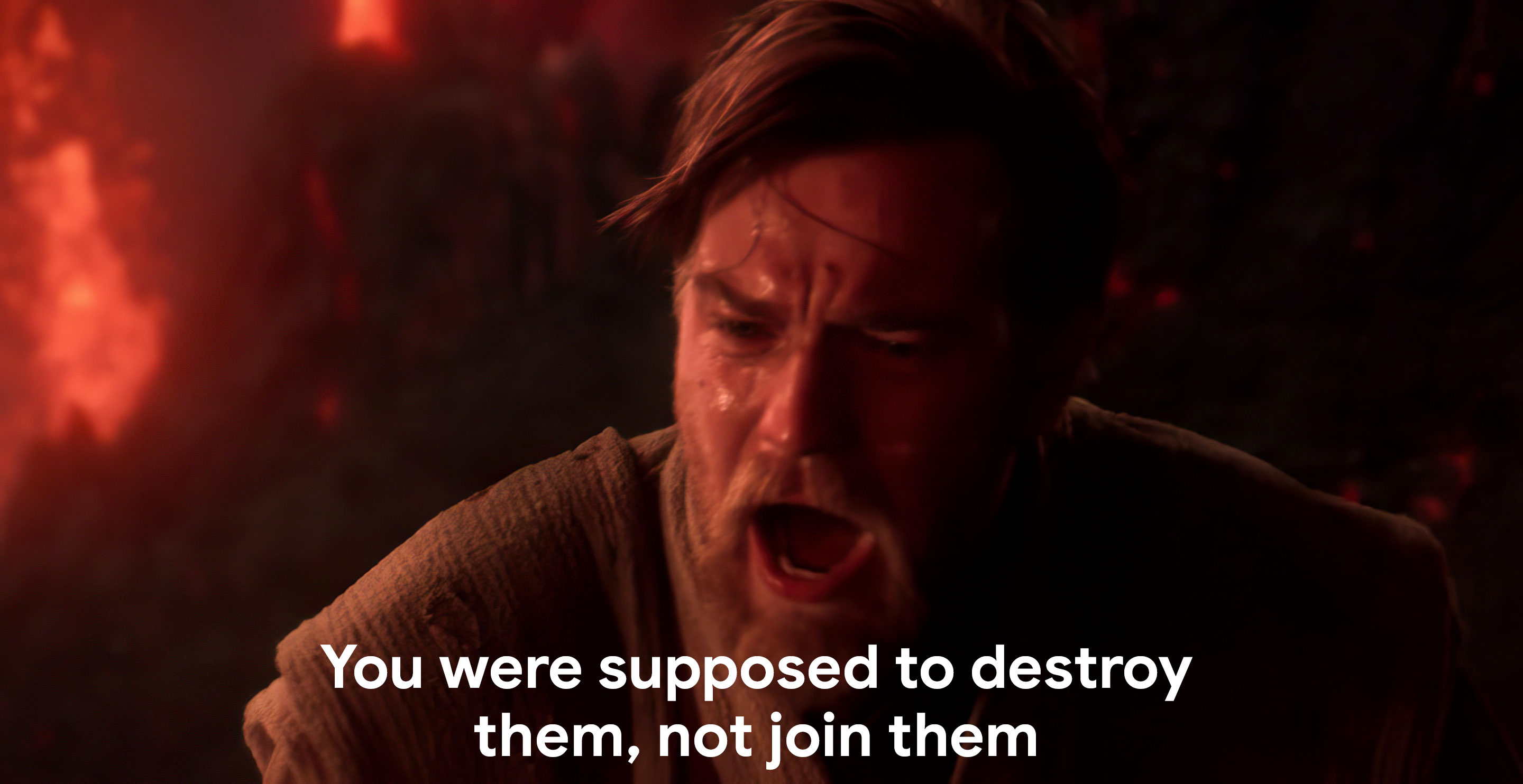 You were supposed to destroy them