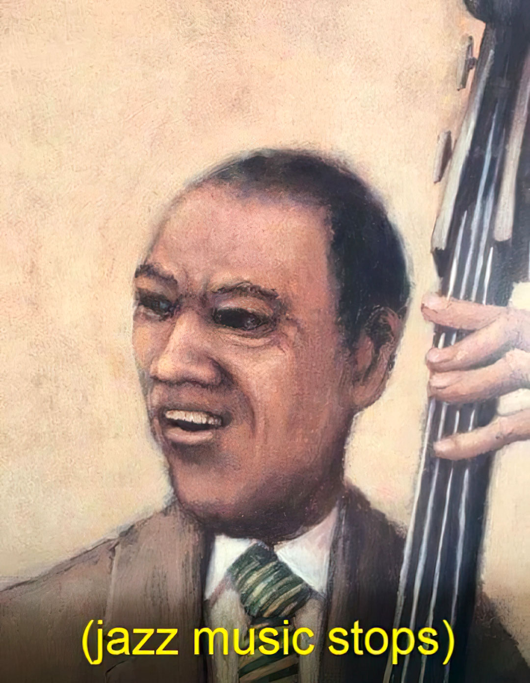Jazz music stops