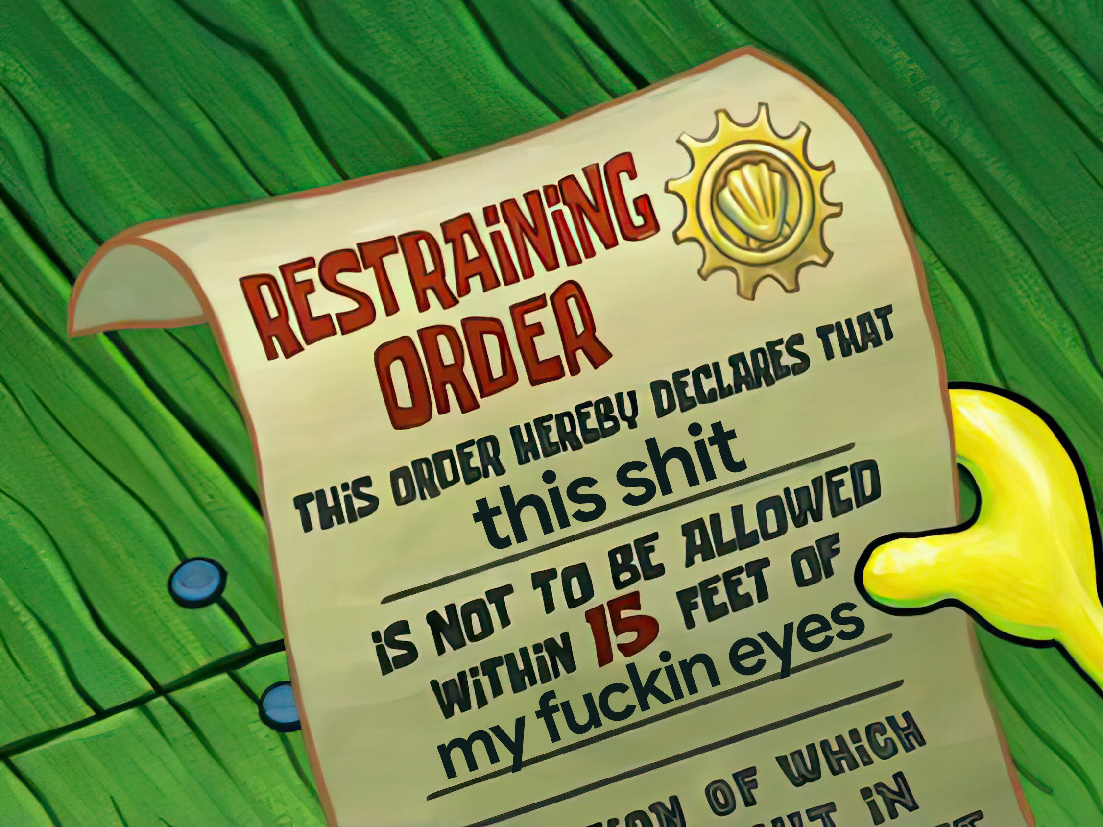 Restraining order
