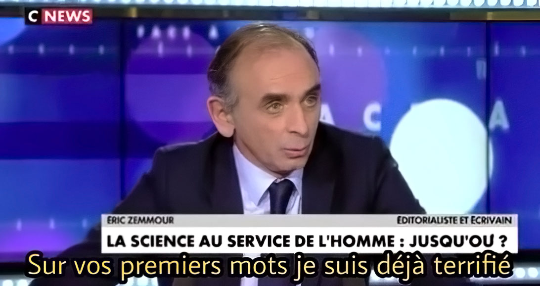 Sur vos premiers mots je suis déjà terrifié