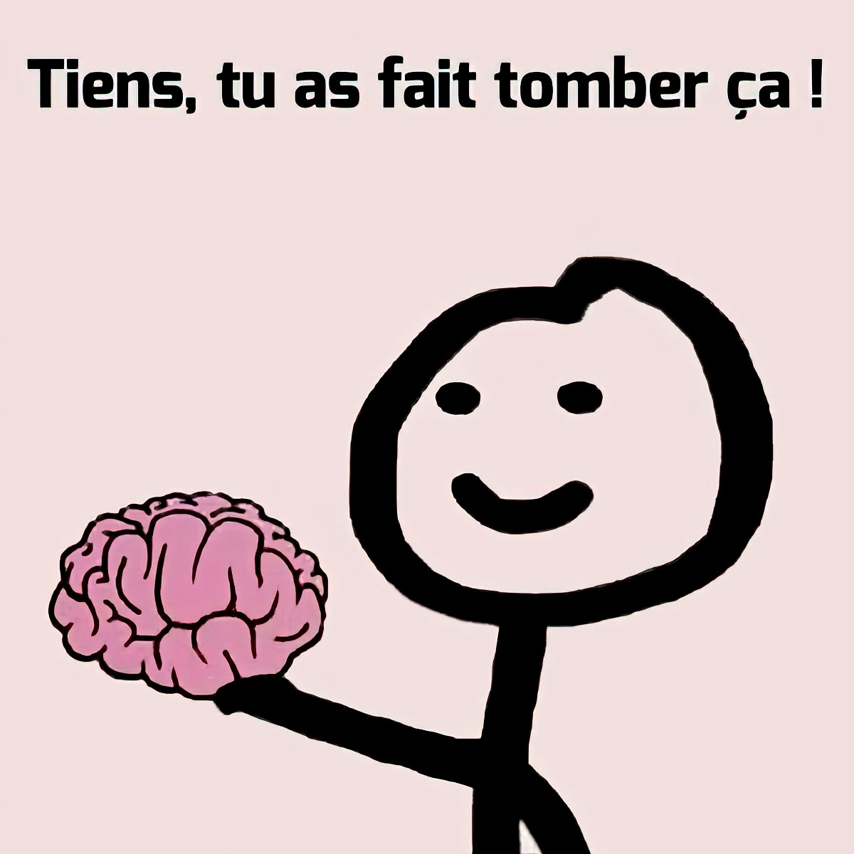 Tu as fait tombé ça