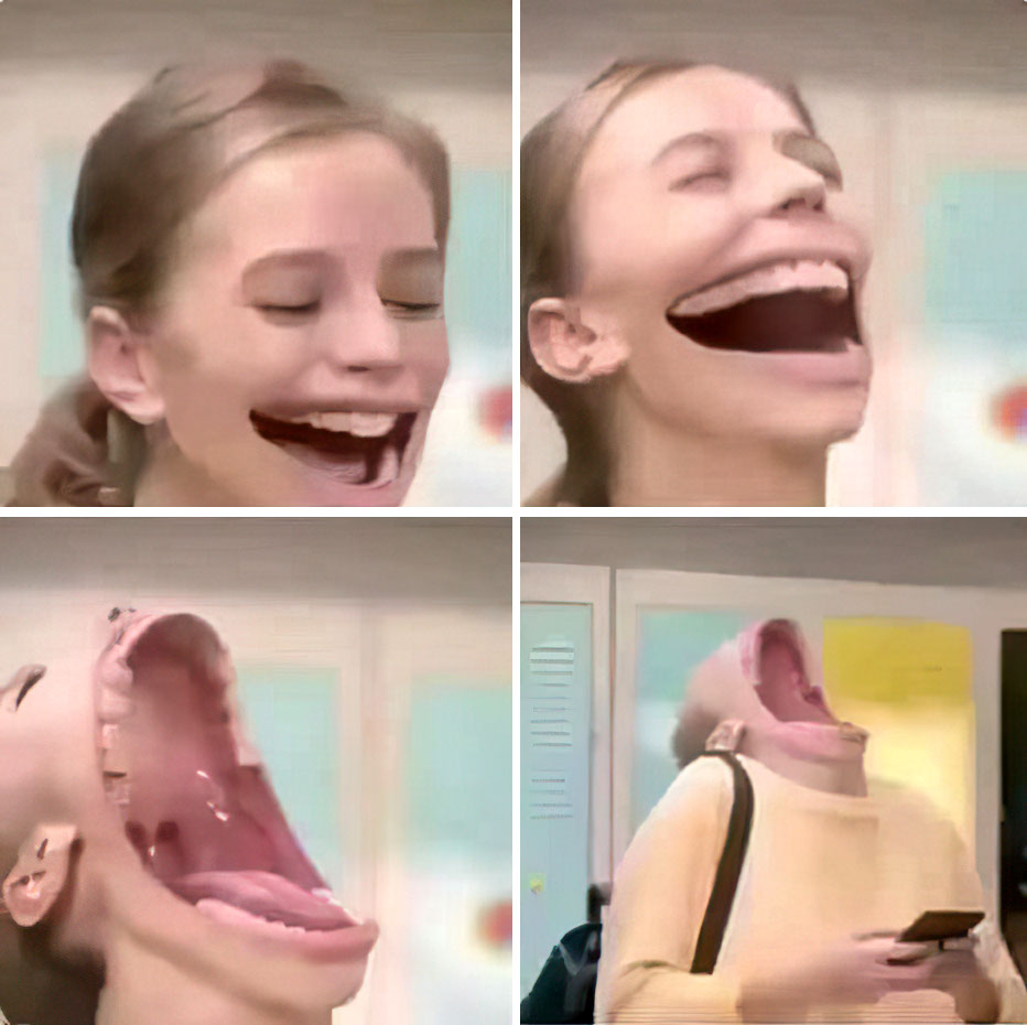 Bouche très ouverte