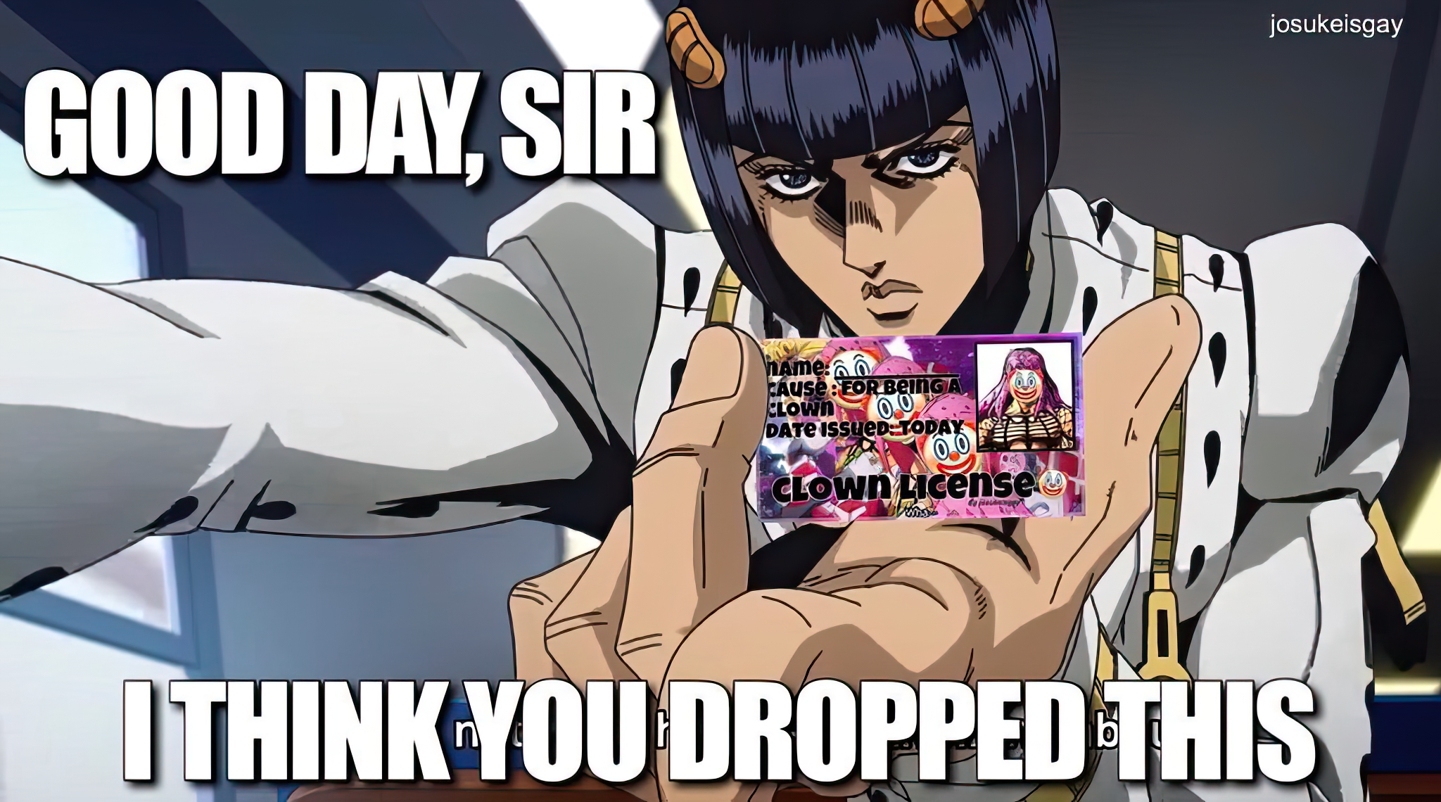 Bruno you dropped this