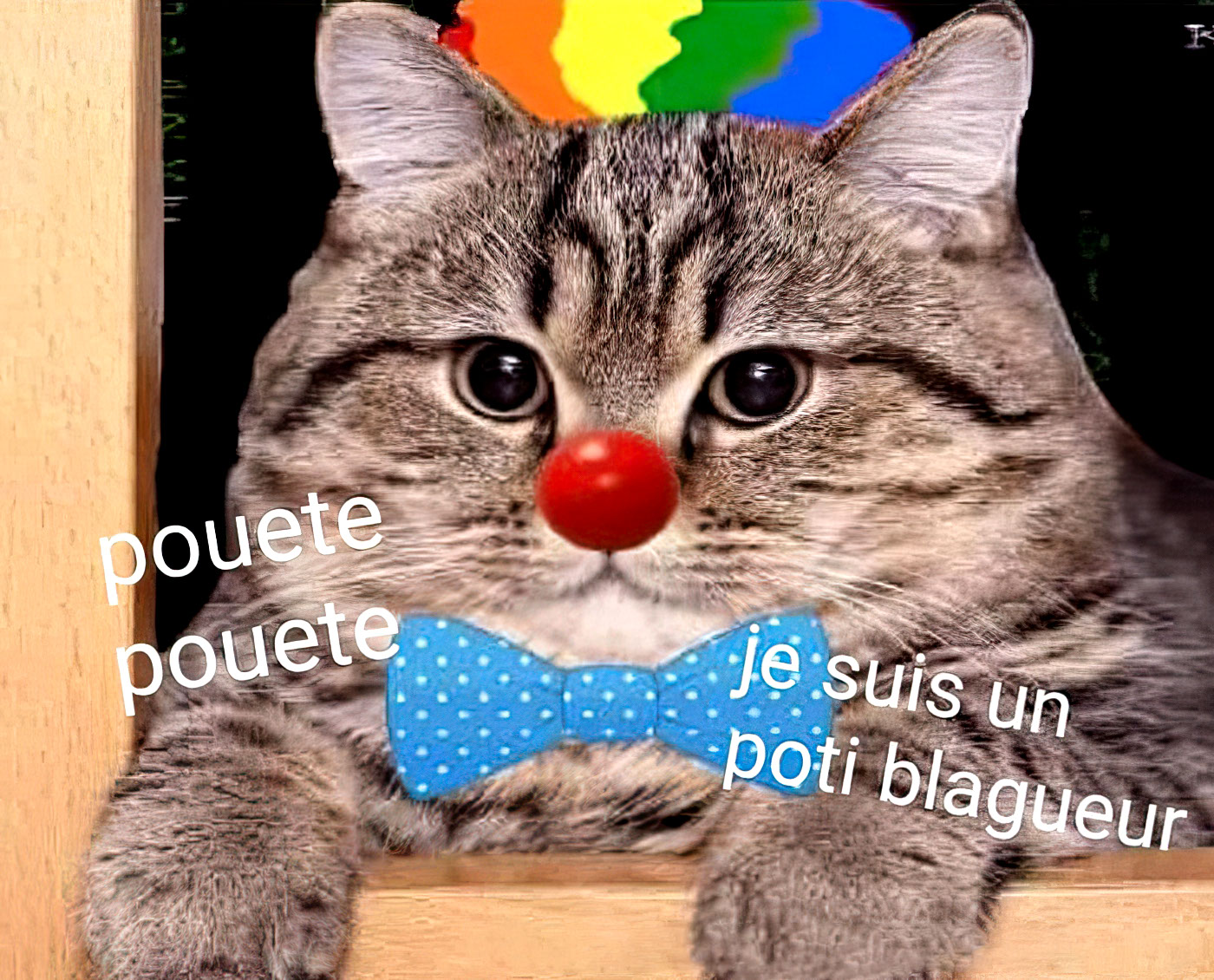 Je suis un poti blagueur