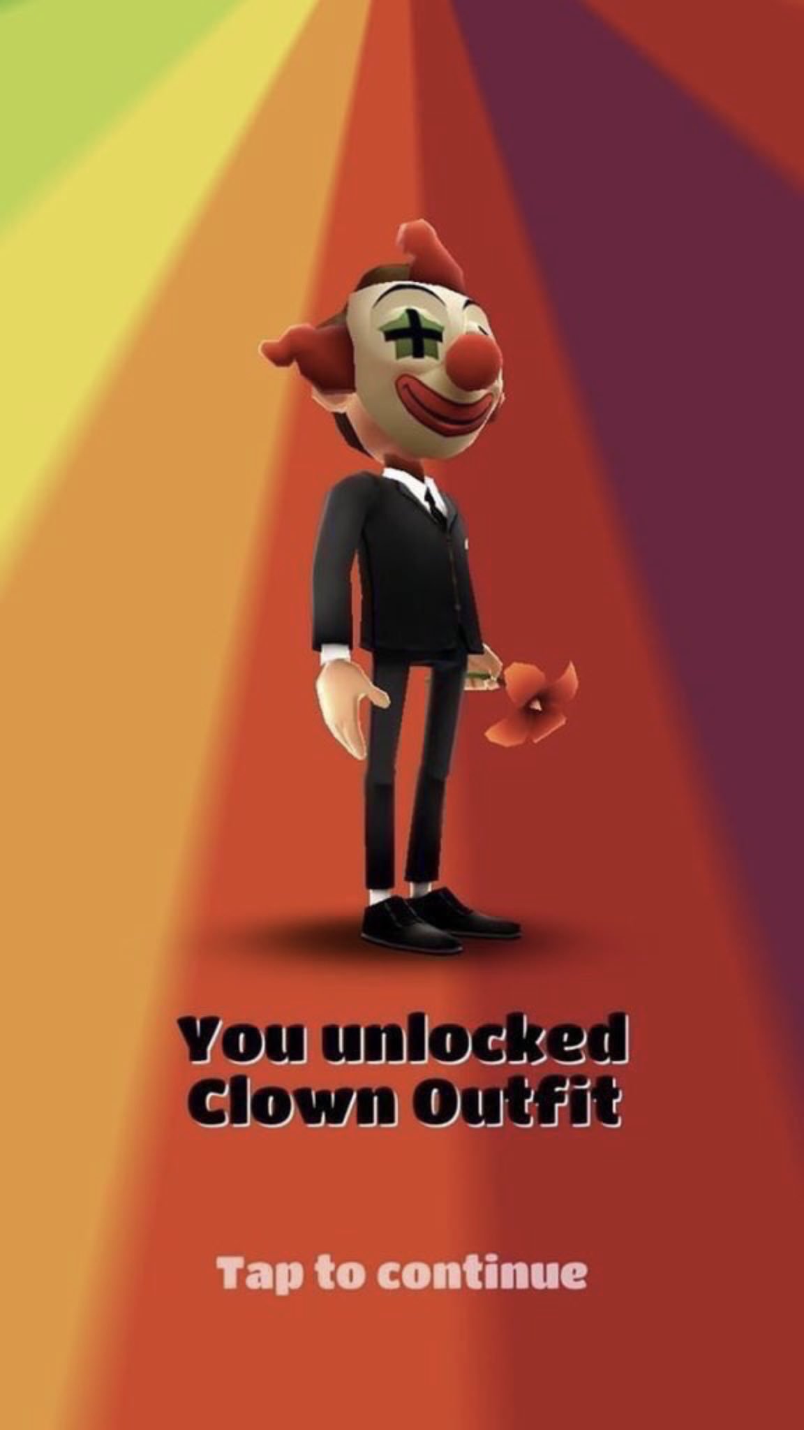 You unclocked clown outfit
