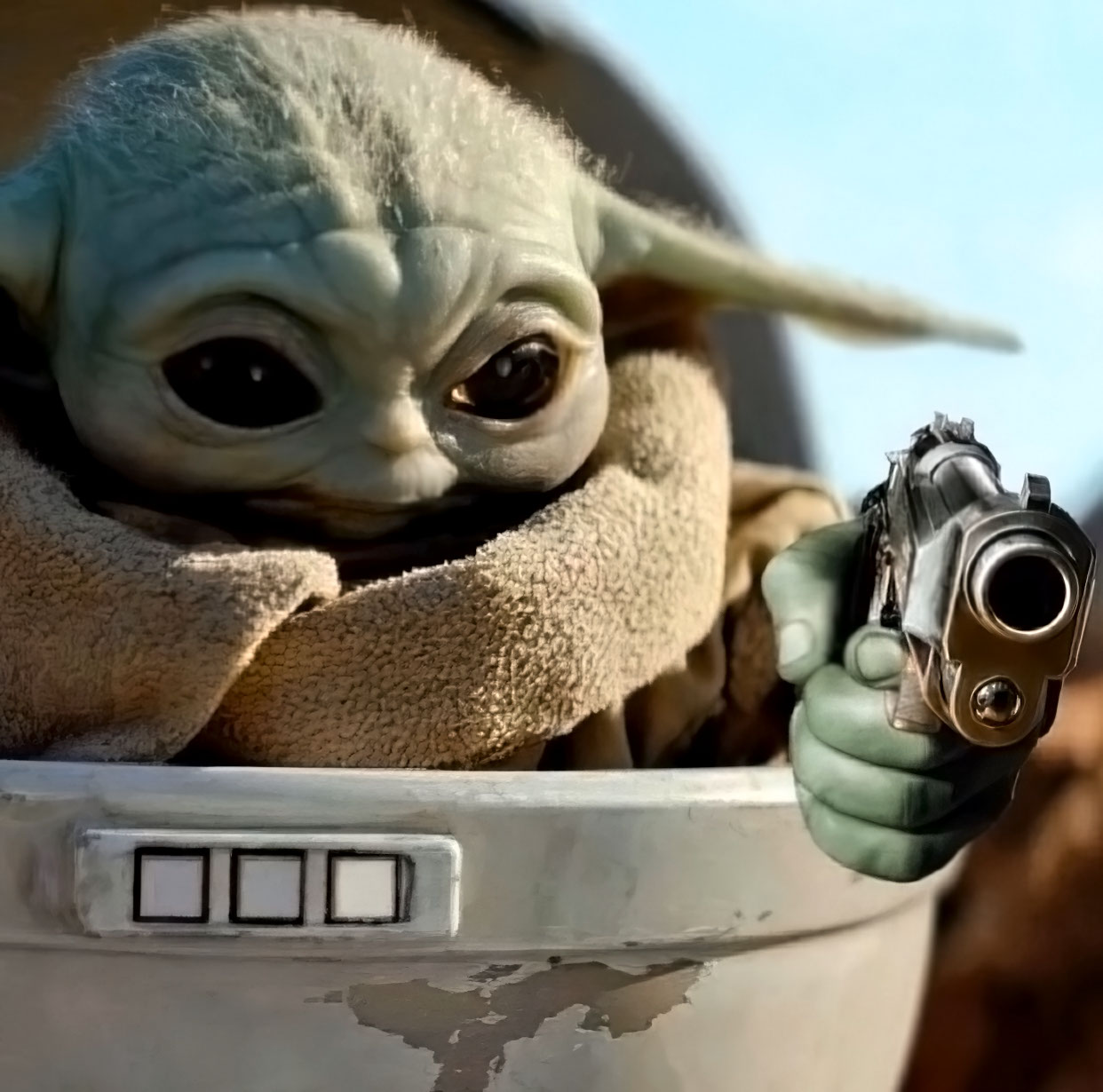 Bebe Yoda gun