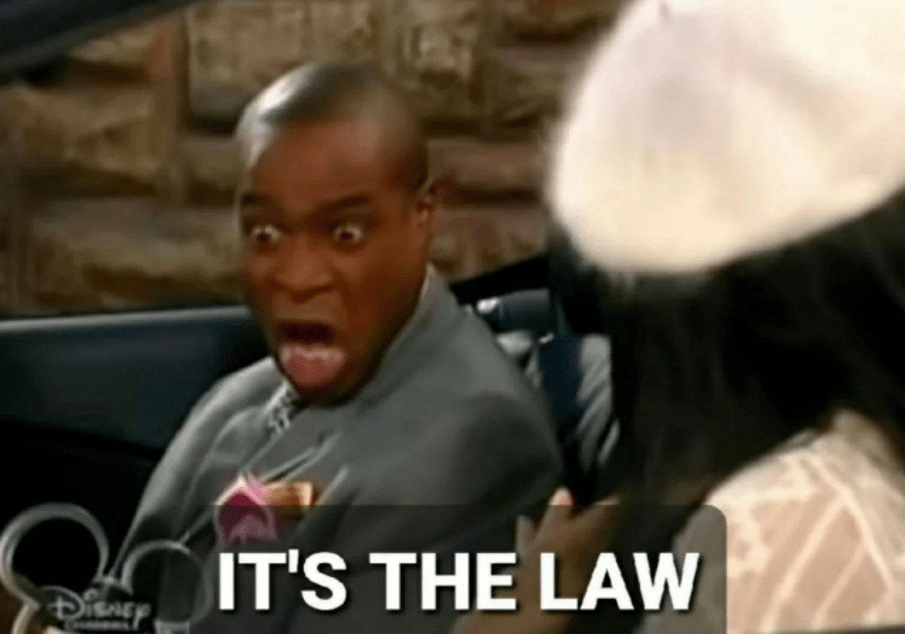It's the law