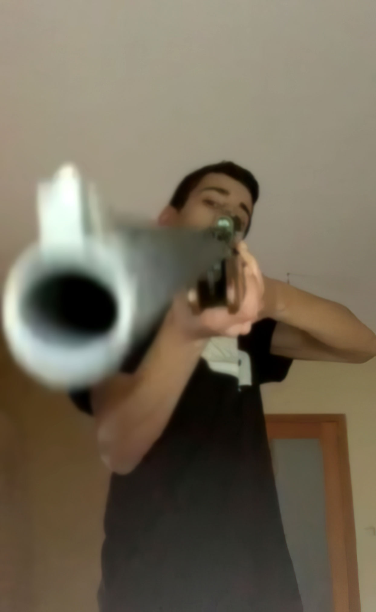 Pointe avec un fusil