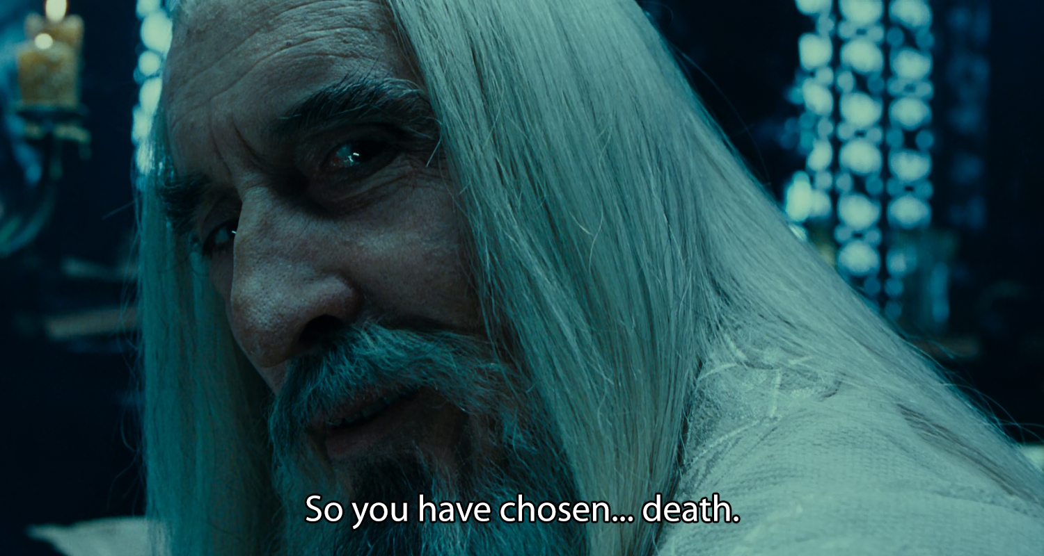 So you have chosen death