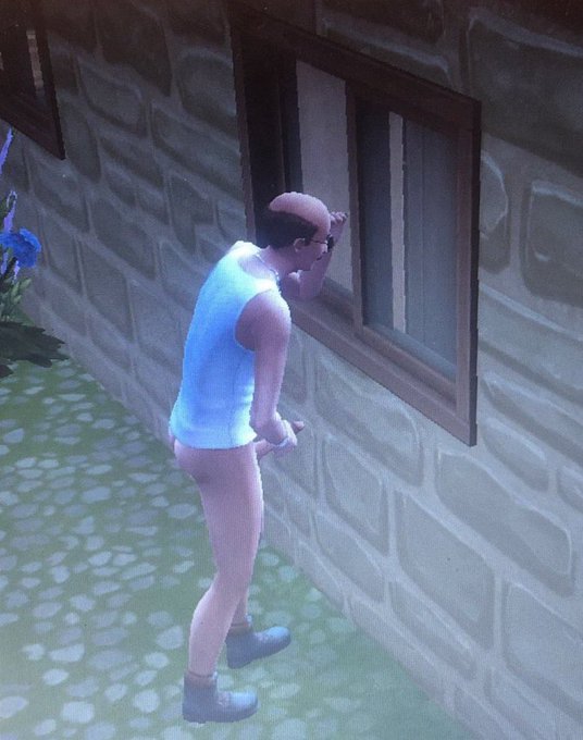 sims voyeur pervers branle branleur branlette