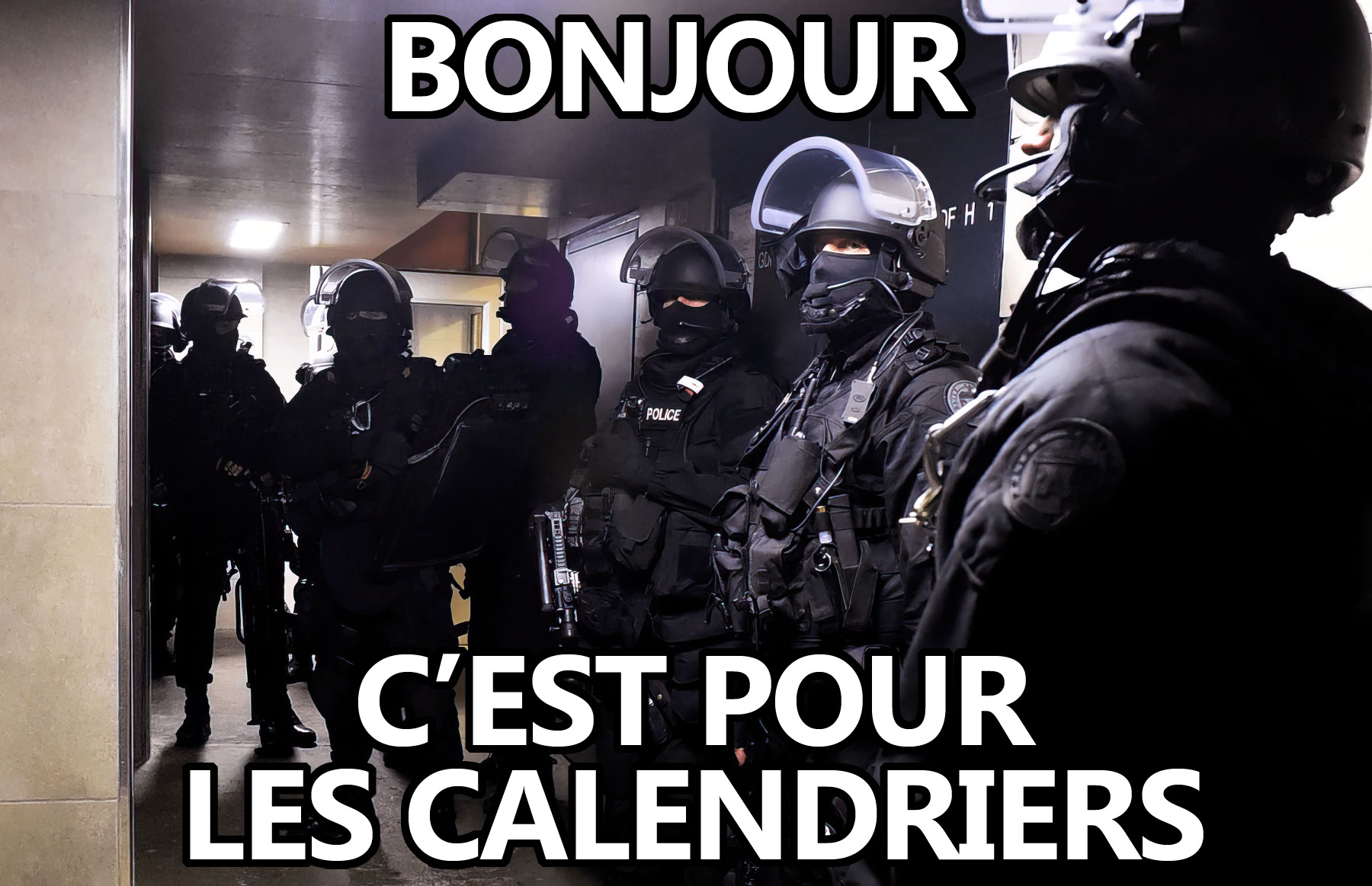 Bonjour c'est pour les calendriers
