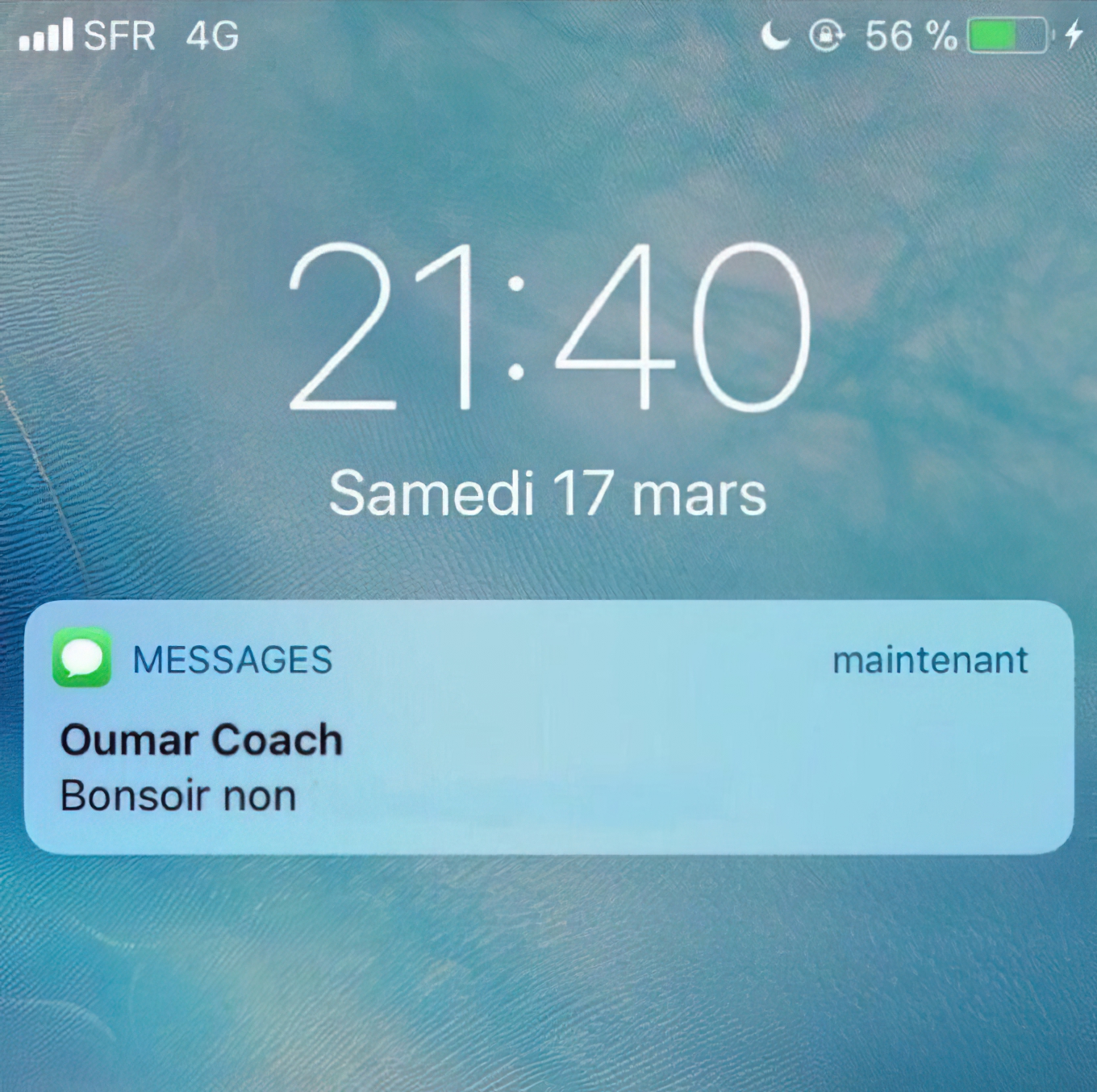 Bonsoir non