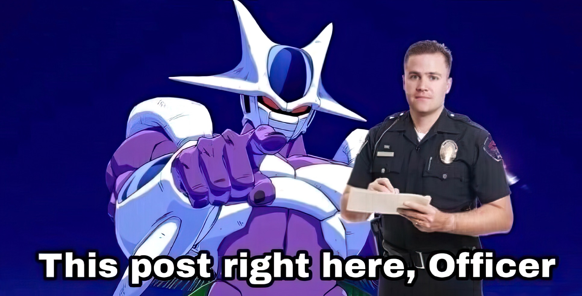 This post right here, officer