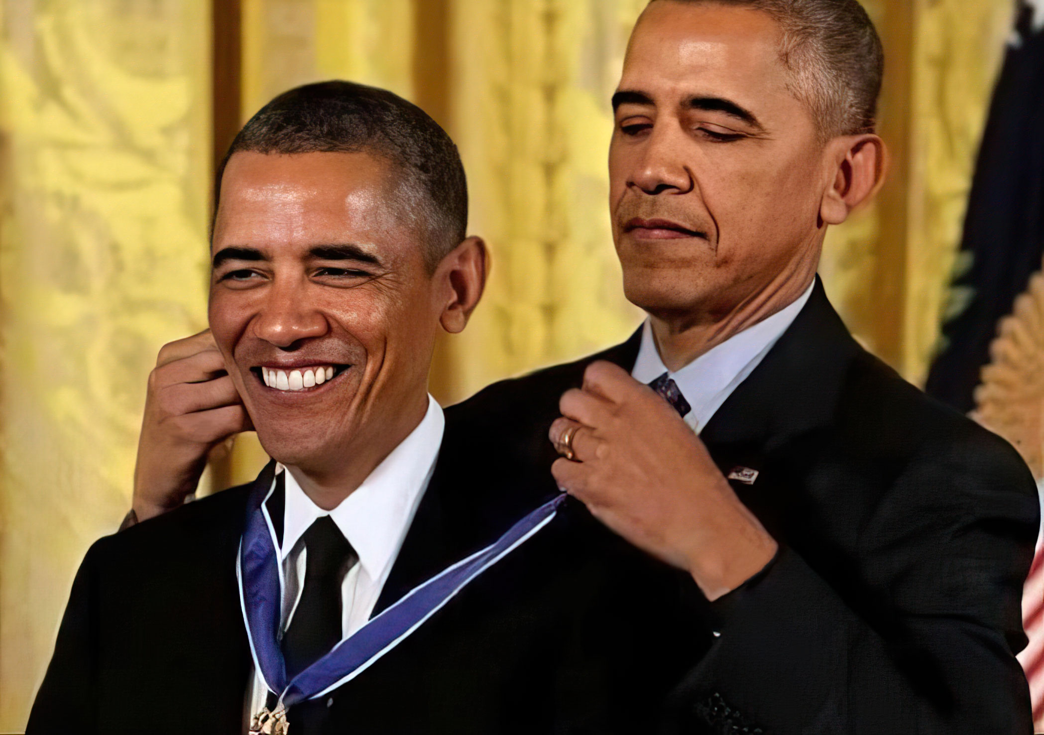 Obama auto congratulate
