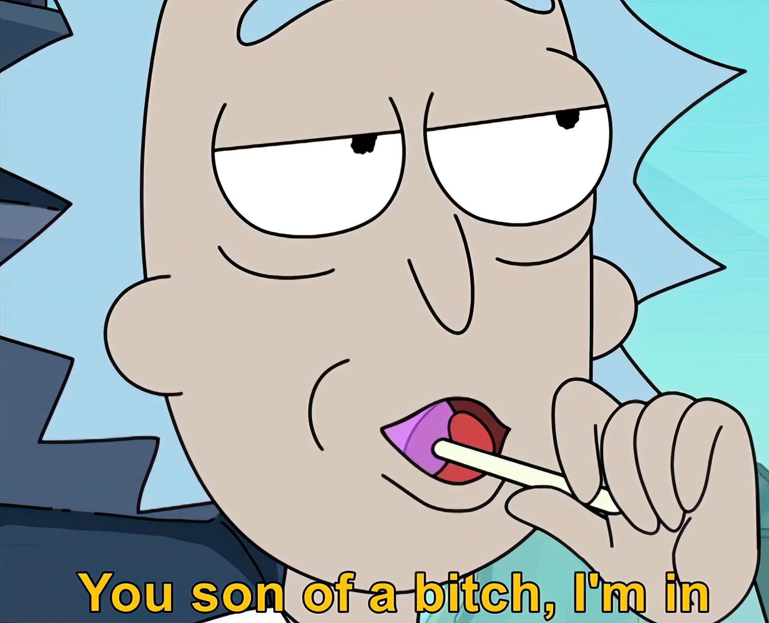 You son of a bitch I'm in Rick