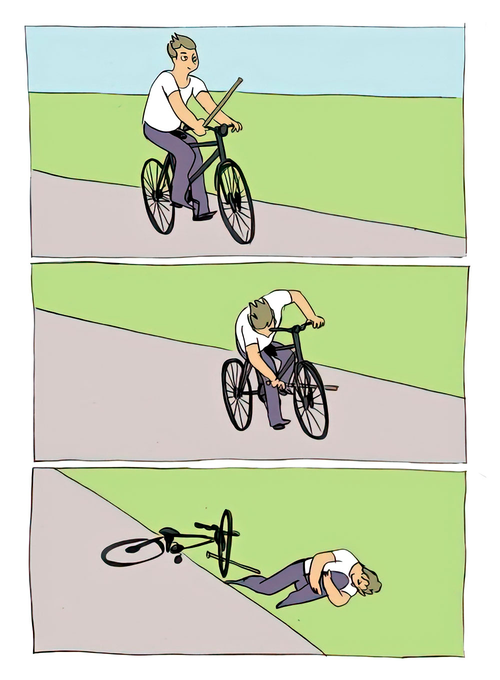 Bike fall