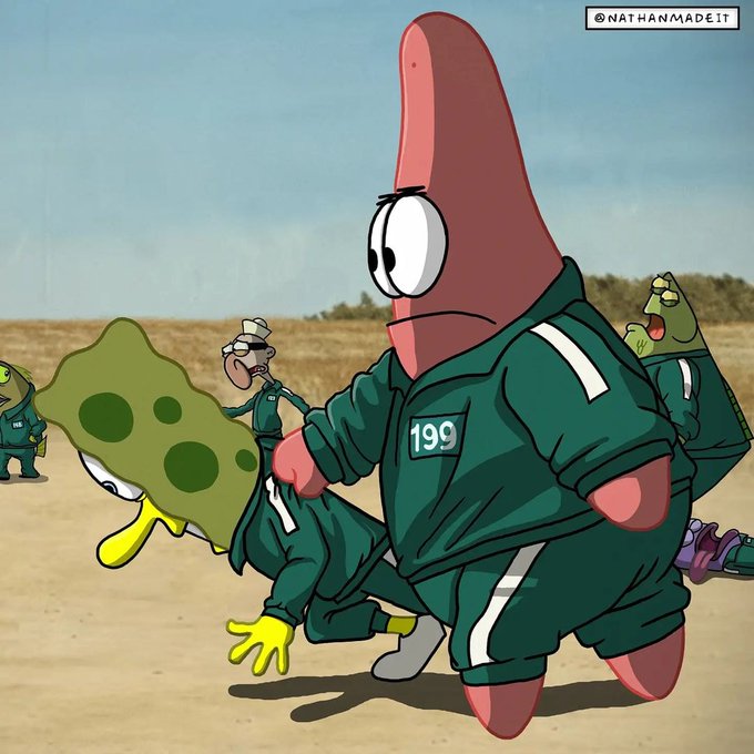 bob l'éponge squid game version