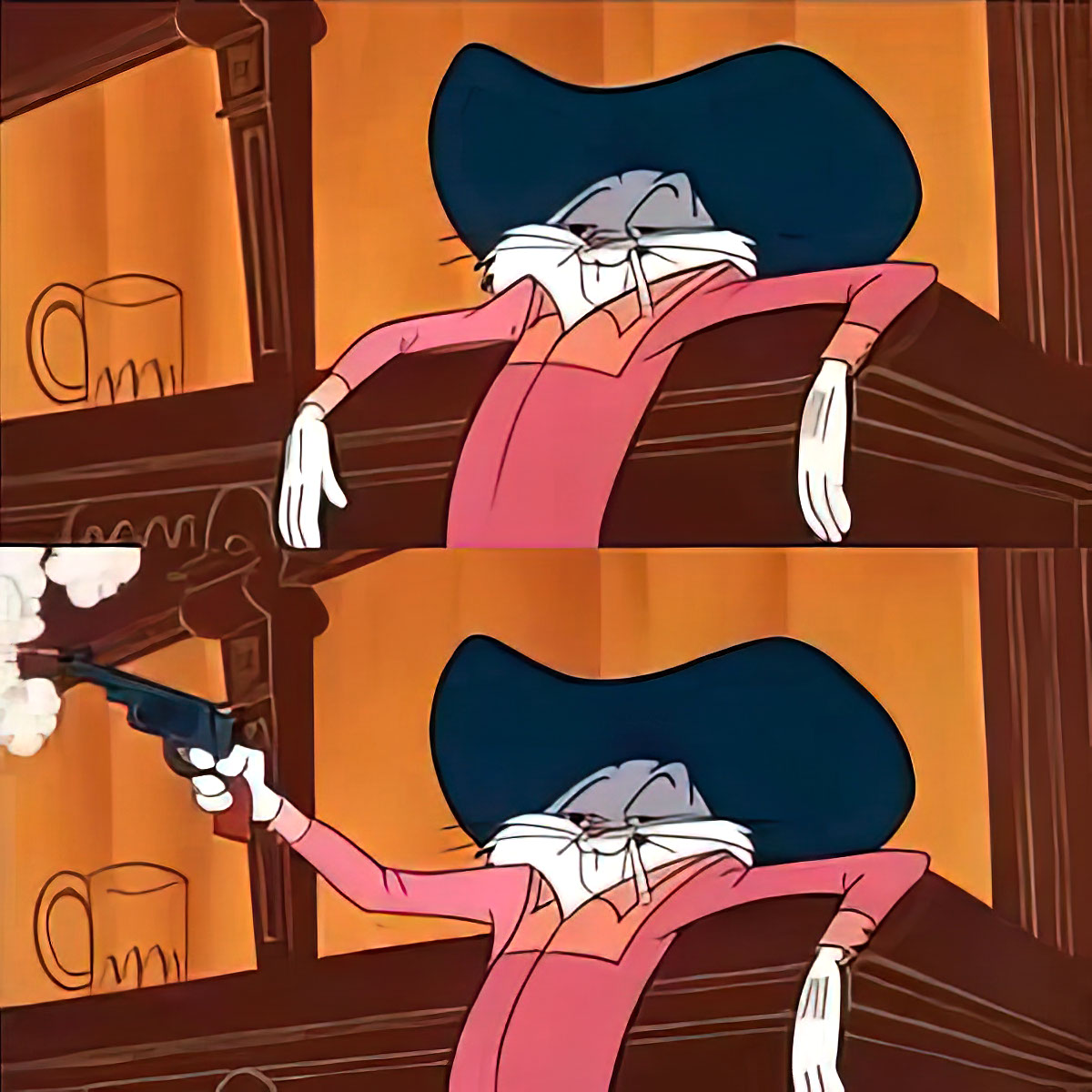 Bugs bunny shot