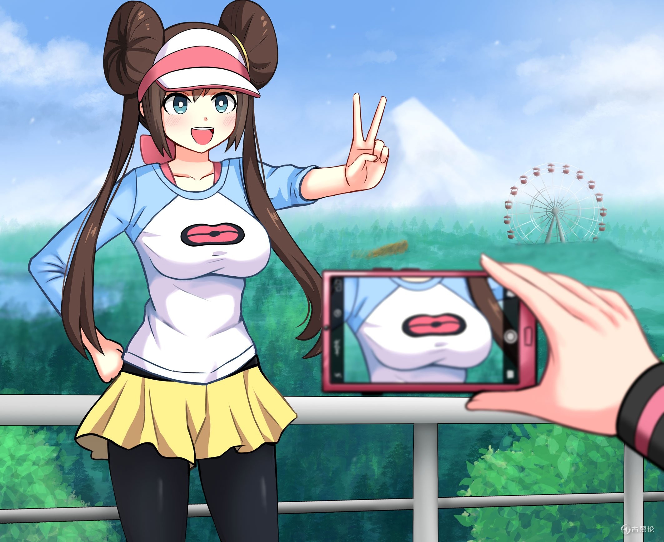 Camera zoomed on Rosa
