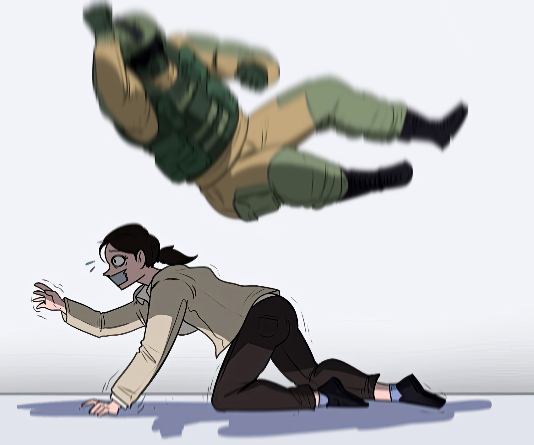 Fuze elbow dropping a hostage