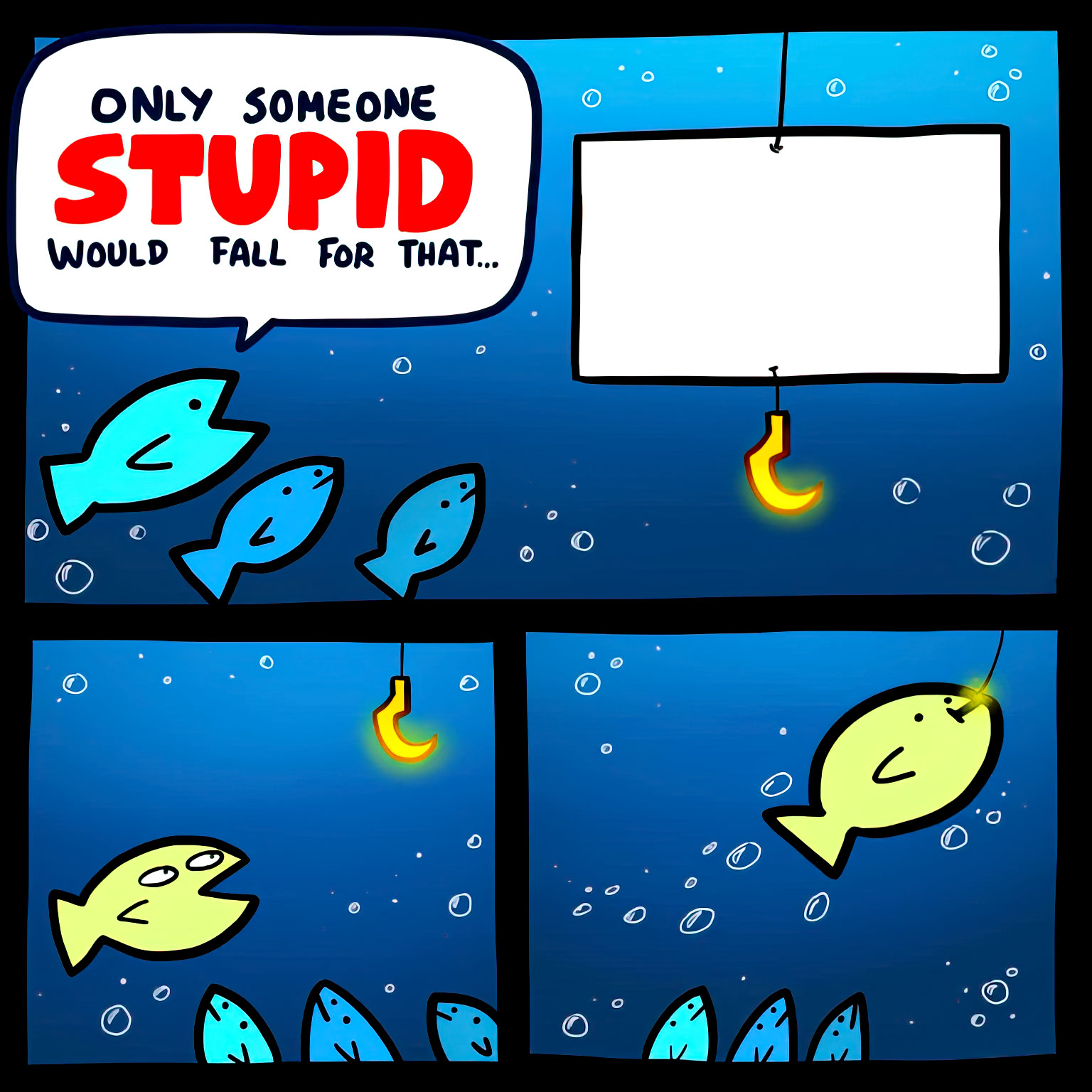 Only someone stupid would fall for that
