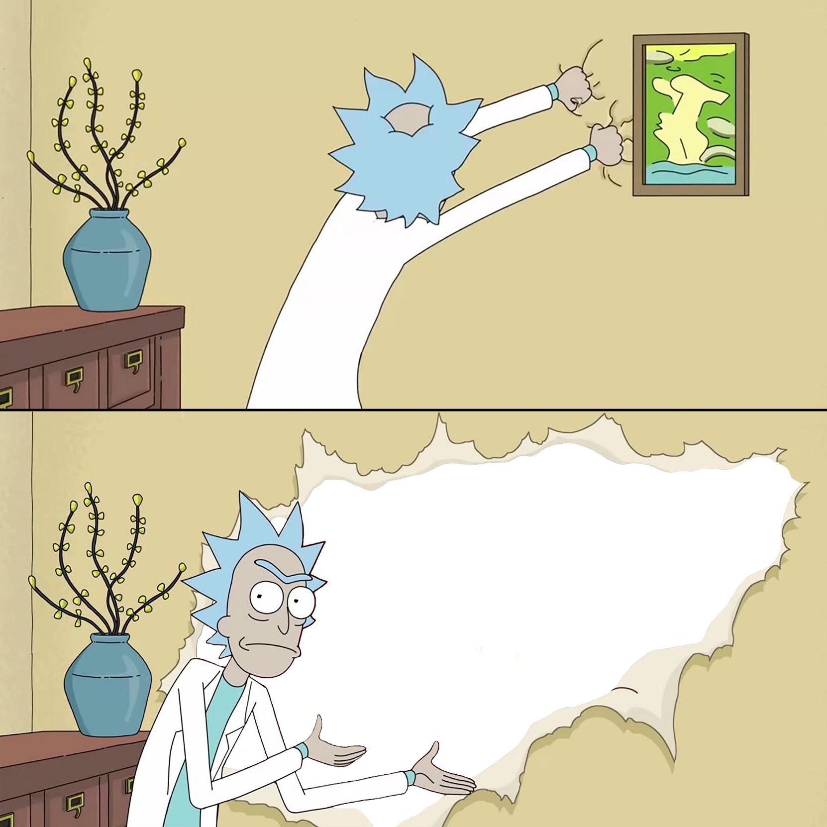 Rick ripping wallpaper