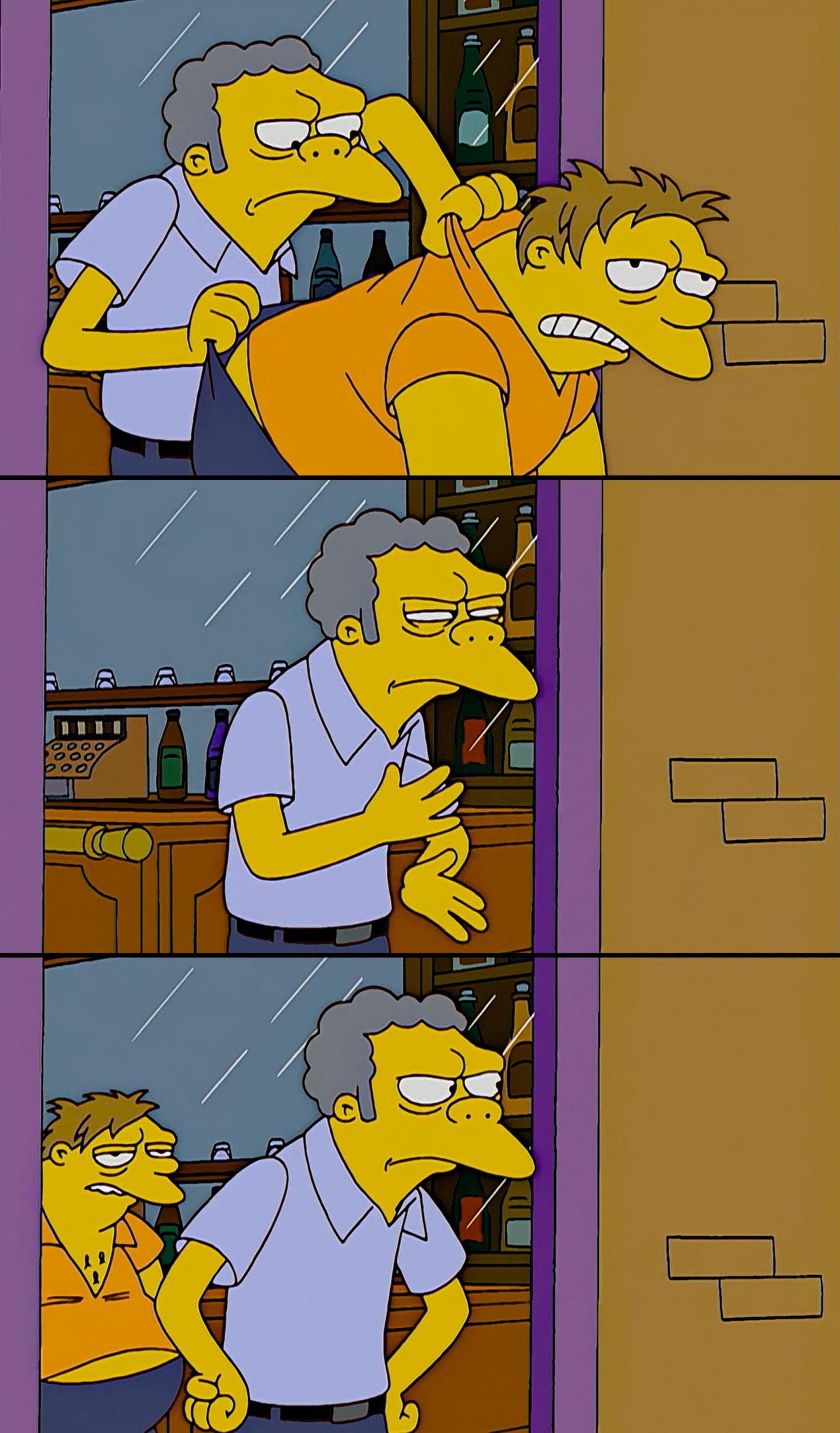 Simpsons kick out