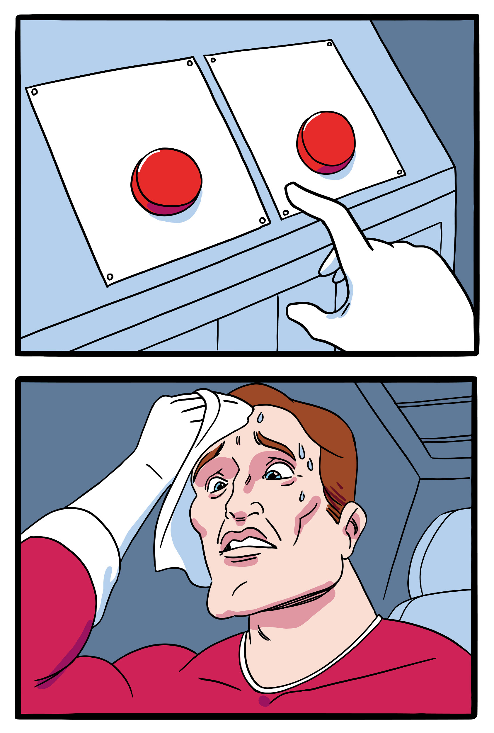 Two buttons meme