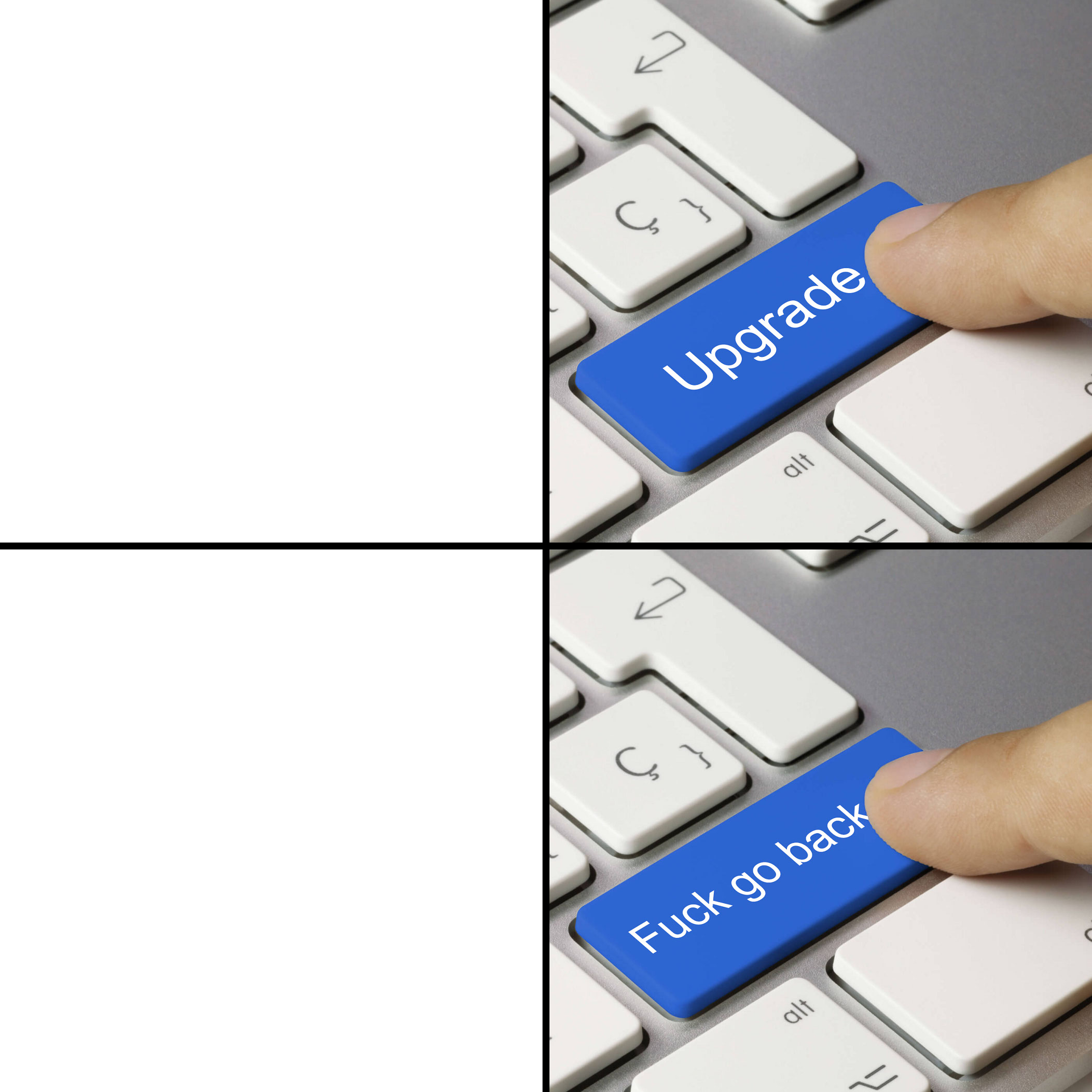 Upgrade go back